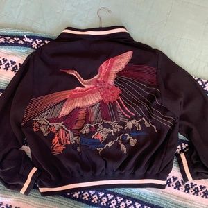 ZARA Reversible Embroidered Bomber Jacket